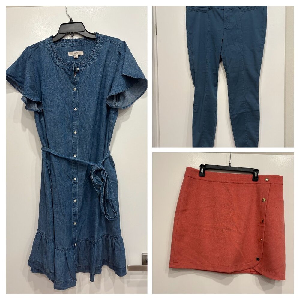 Loft Bundle - Dress, Skirt, & Pants - Size 14W - New!